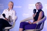 Evert and Navratilova at the WTA Finals in 2023